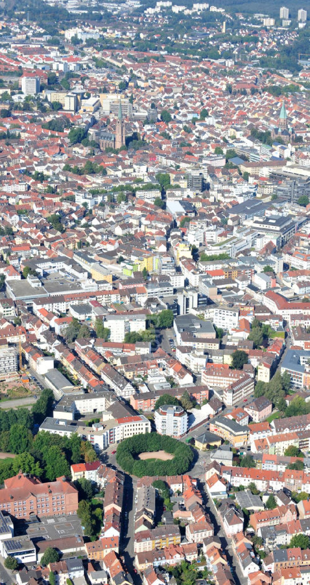 Kaiserslautern von oben - Stadtteilansicht Kaiserslautern