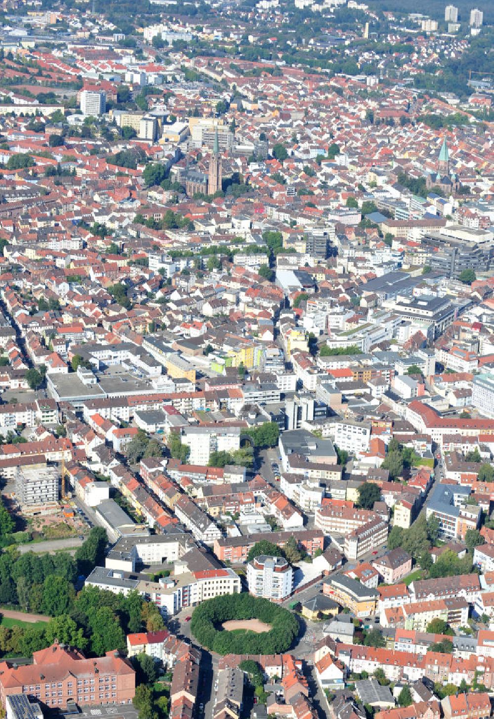 Kaiserslautern aus der Vogelperspektive: Stadtteilansicht Kaiserslautern