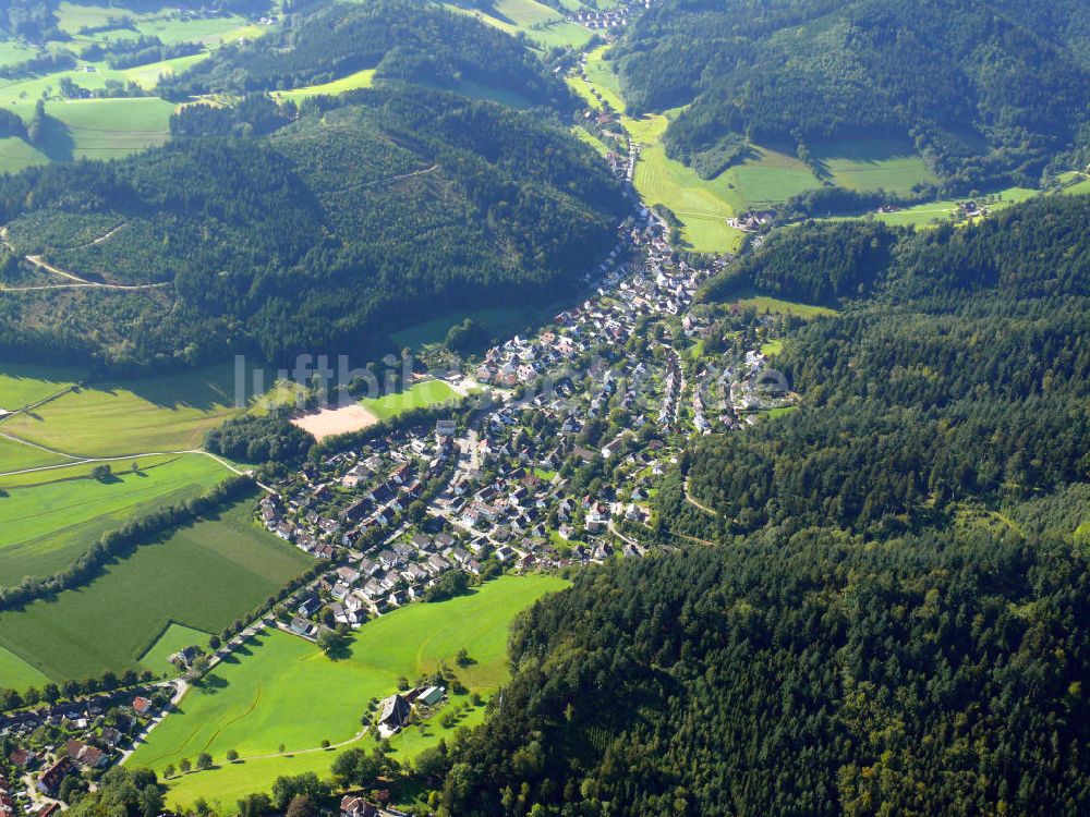 Luftaufnahme Freiburg im Breisgau - Stadtteilansicht von Kappel in Freiburg, Baden-Württemberg