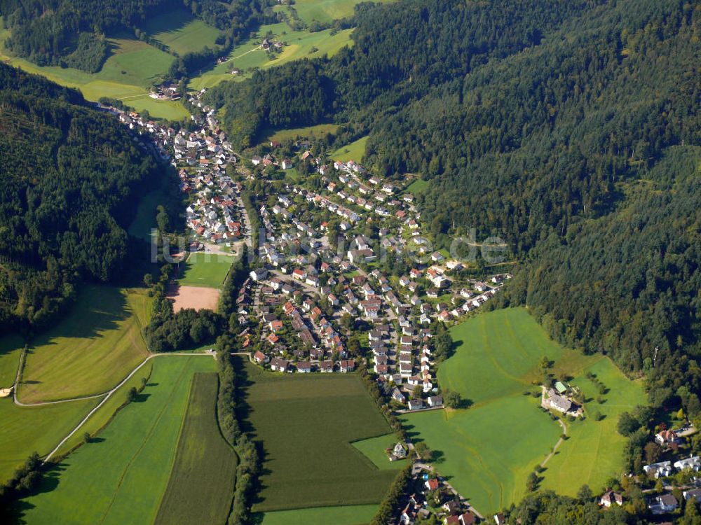 Freiburg im Breisgau von oben - Stadtteilansicht von Kappel in Freiburg, Baden-Württemberg