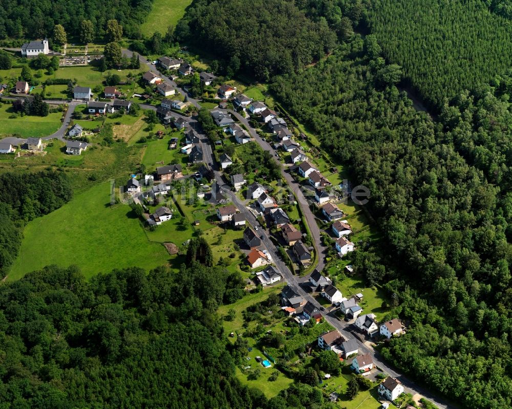 Kirchen (Sieg) von oben - Stadtteilansicht von Katzenbach in Kirchen (Sieg) im Bundesland Rheinland-Pfalz