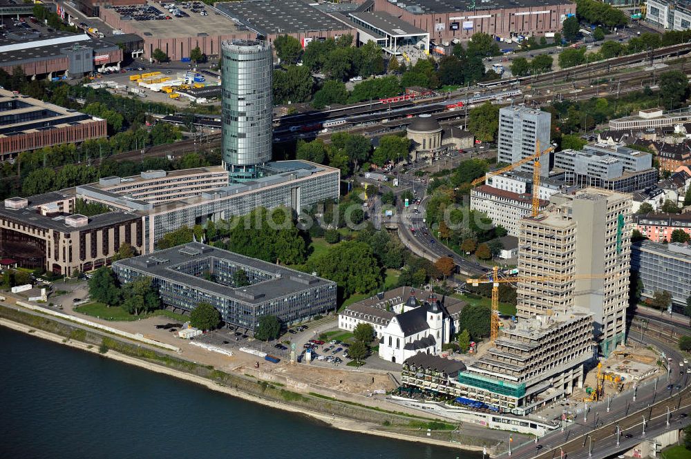 Luftaufnahme Köln Deutz - Stadtteilansicht Köln-Deutz