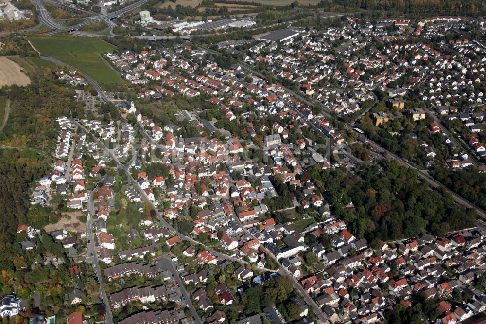 Luftaufnahme Mainz - Stadtteilansicht von Laubenheim in Mainz im Bundesland Rheinland-Pfalz