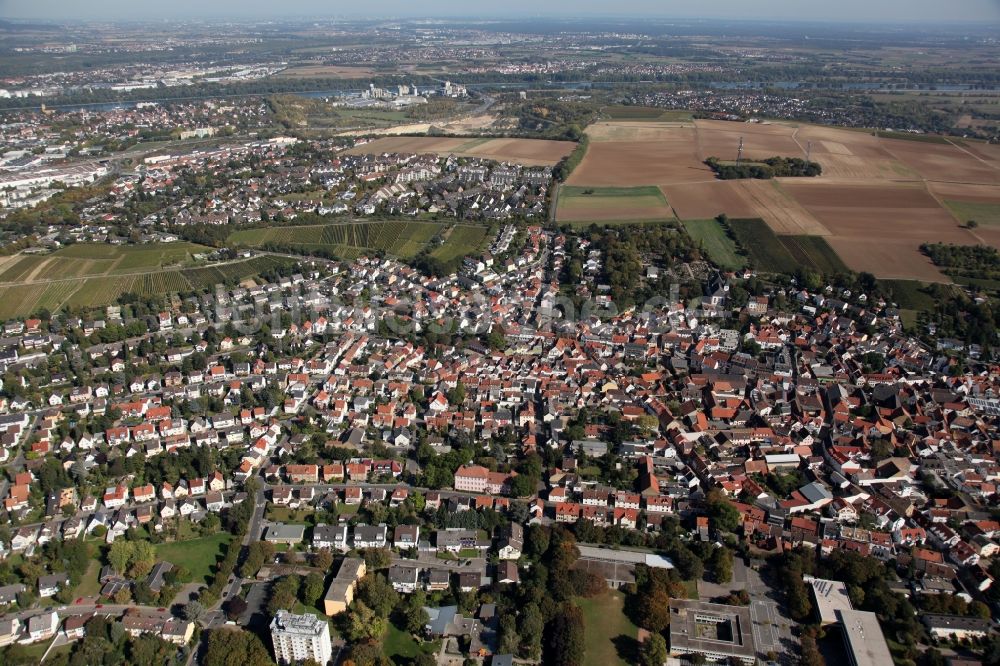 Mainz aus der Vogelperspektive: Stadtteilansicht von Laubenheim in Mainz im Bundesland Rheinland-Pfalz