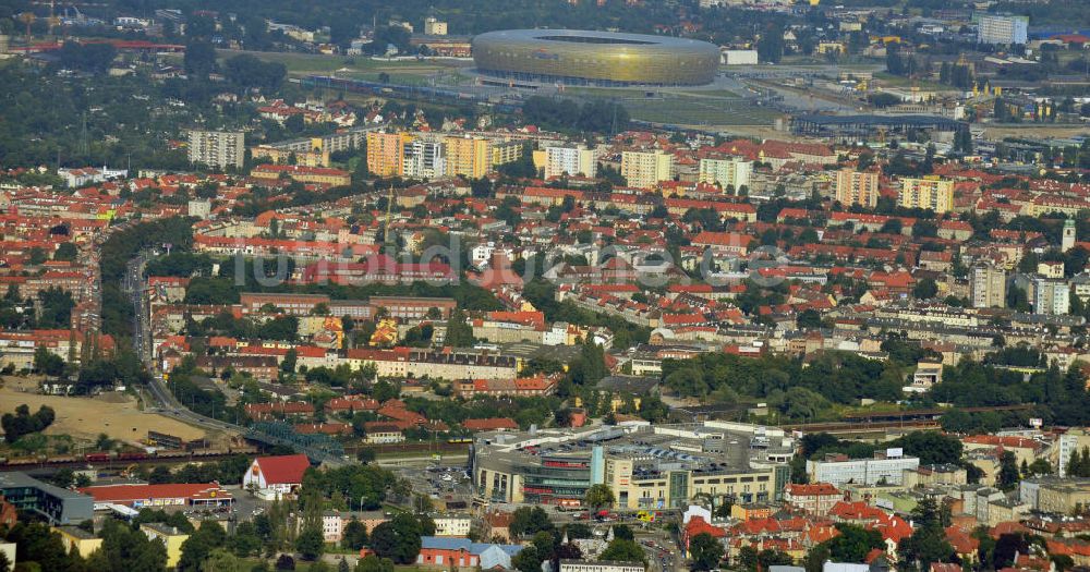 Danzig / Gdansk von oben - Stadtteilansicht von Letnica in Danzig / Gdansk, Polen