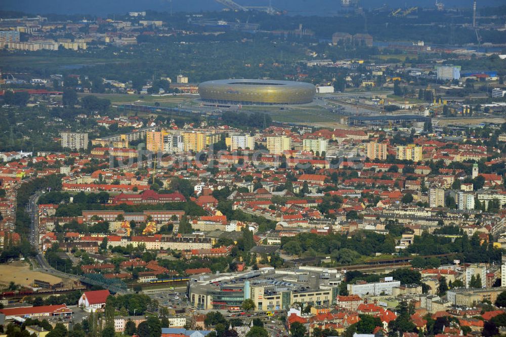 Danzig / Gdansk aus der Vogelperspektive: Stadtteilansicht von Letnica in Danzig / Gdansk, Polen