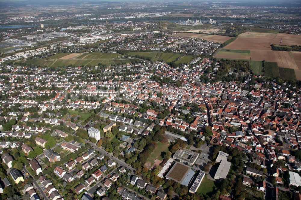 Luftbild Mainz - Stadtteilansicht von Mainz Hechtsheim im Bundesland Rheinland-Pfalz