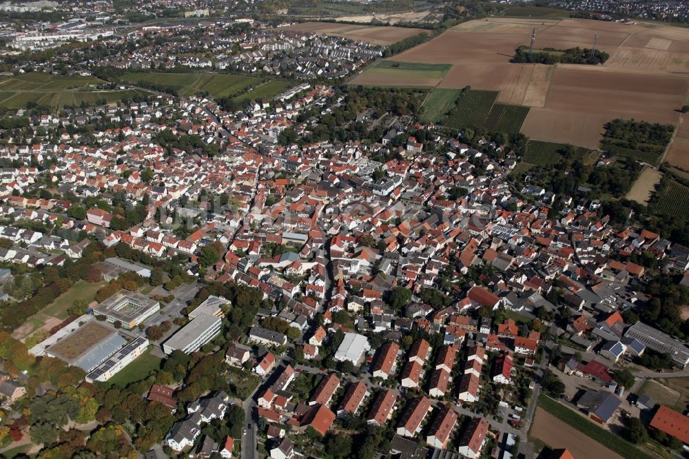 Luftbild Mainz - Stadtteilansicht von Mainz Hechtsheim im Bundesland Rheinland-Pfalz