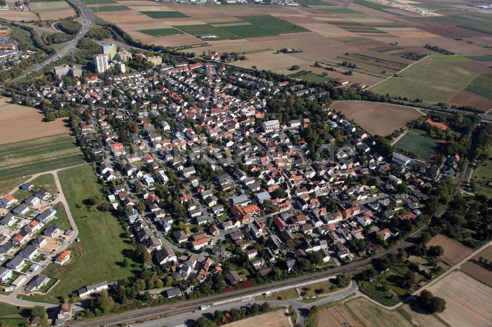 Luftaufnahme Mainz - Stadtteilansicht von Marienborn in Mainz im Bundesland Rheinland-Pfalz