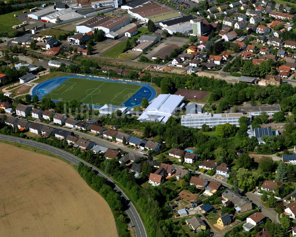 Meisenheim aus der Vogelperspektive: Stadtteilansicht von Meisenheim im Bundesland Rheinland-Pfalz