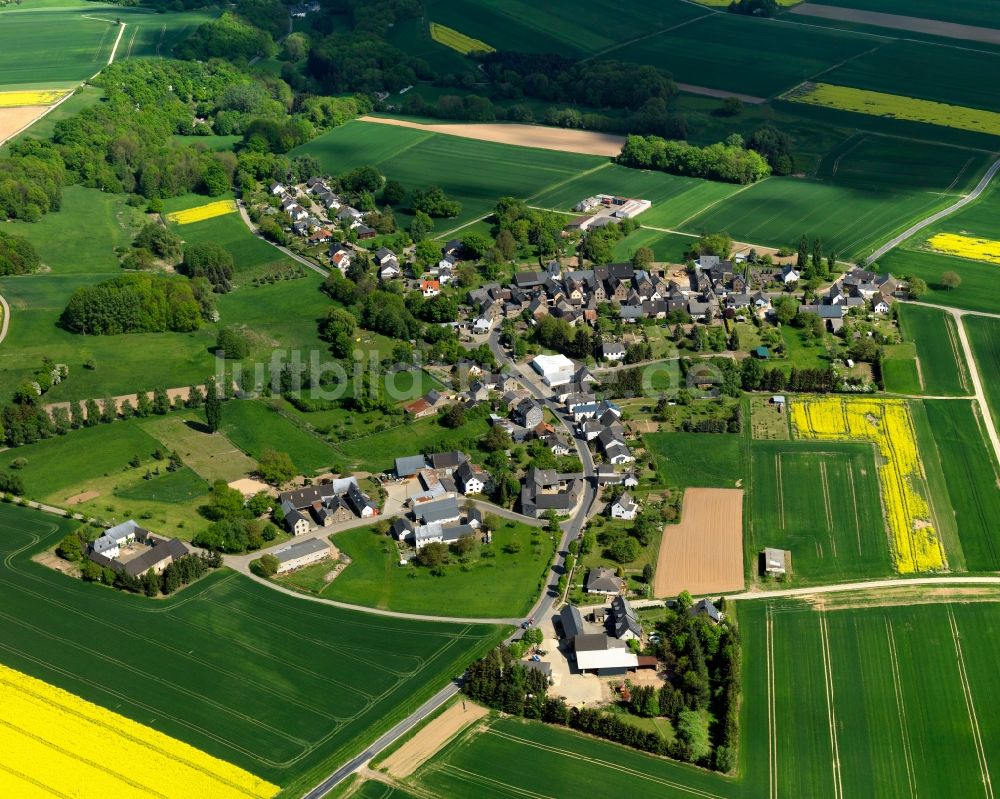 Münstermaifeld von oben - Stadtteilansicht von Metternich in Münstermaifeld im Bundesland Rheinland-Pfalz