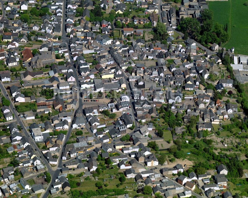 Andernach aus der Vogelperspektive: Stadtteilansicht von Miesenheim in Andernach im Bundesland Rheinland-Pfalz