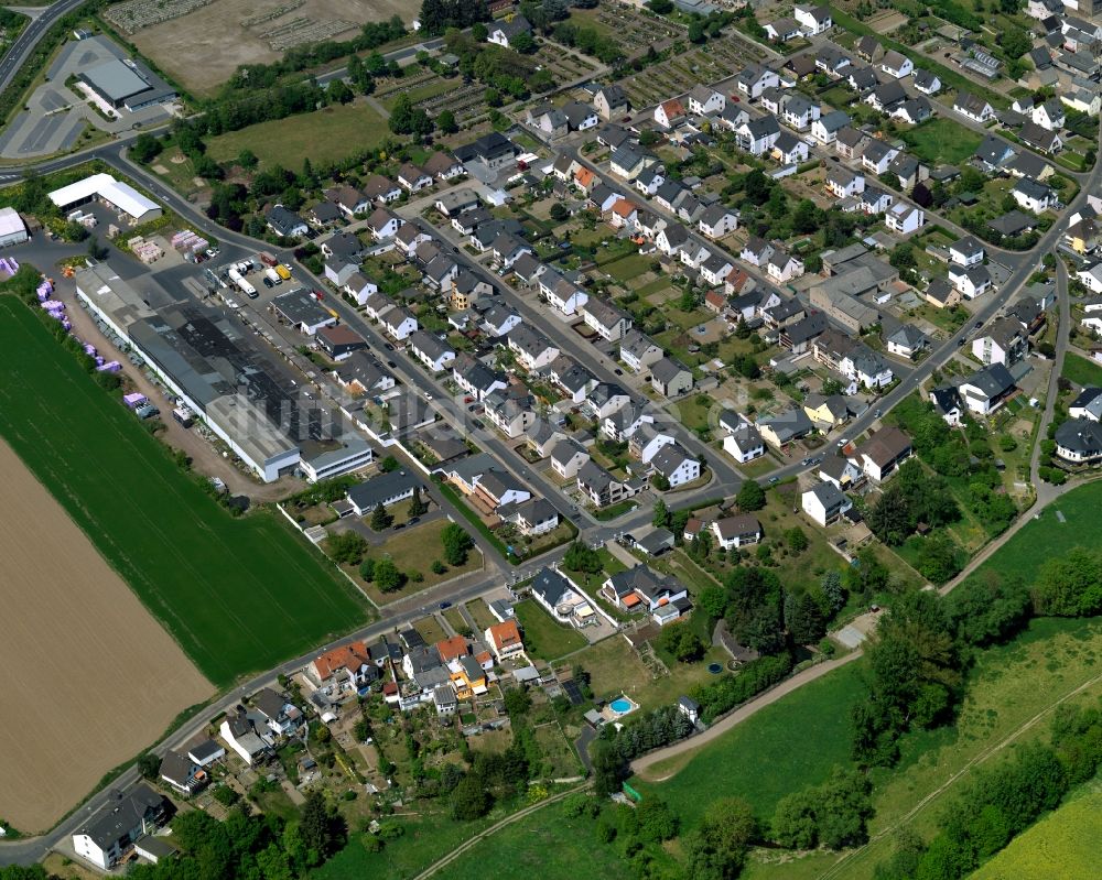 Luftbild Andernach - Stadtteilansicht von Miesenheim in Andernach im Bundesland Rheinland-Pfalz