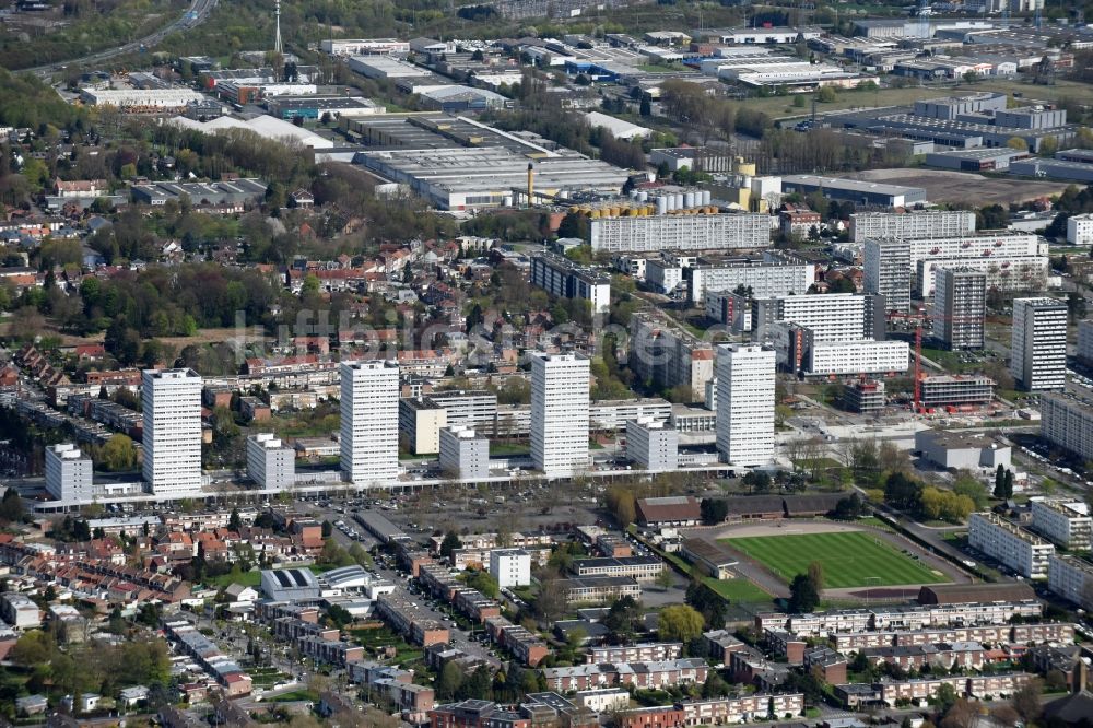 Luftaufnahme Mons-en-Barœul - Stadtteilansicht von Mons-en-Barœul in Nord-Pas-de-Calais Picardie, Frankreich