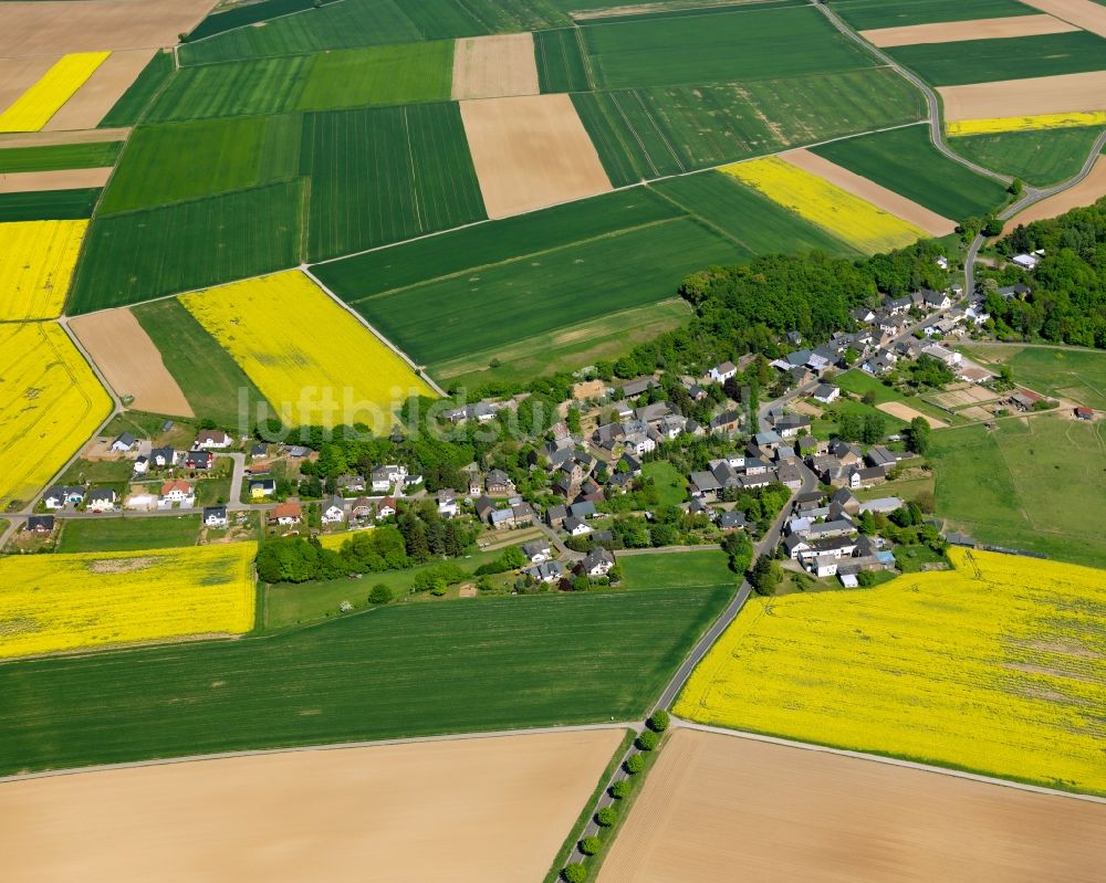 Münstermaifeld aus der Vogelperspektive: Stadtteilansicht von Mörz in Münstermaifeld im Bundesland Rheinland-Pfalz