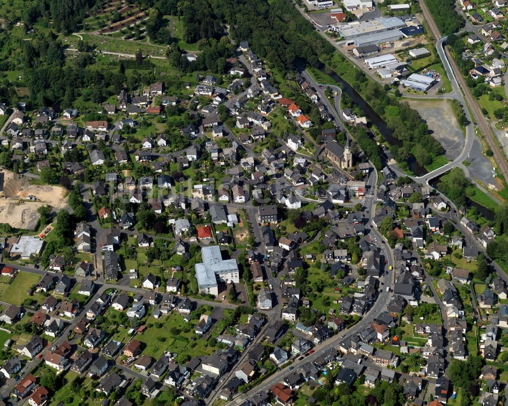 Luftaufnahme Mudersbach-Birken - Stadtteilansicht von Mudersbach in Kirchen (Sieg) im Bundesland Rheinland-Pfalz