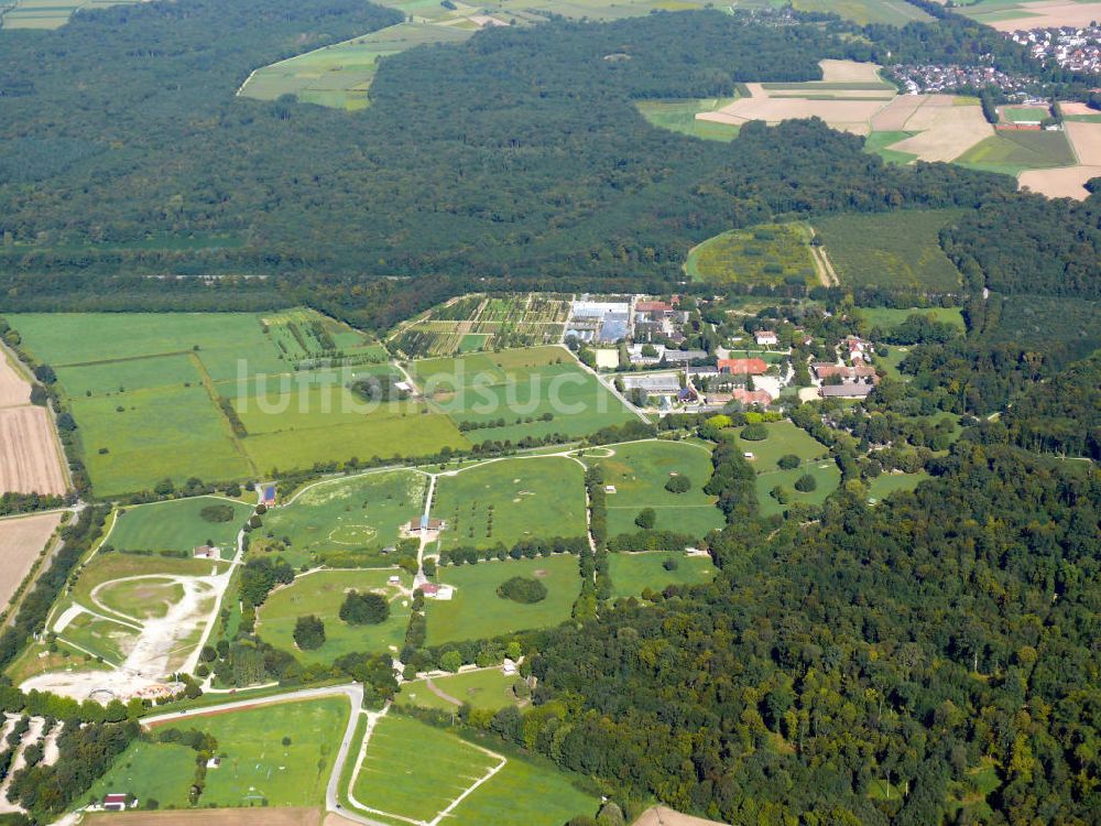 Luftbild Freiburg im Breisgau - Stadtteilansicht von Mundenhof in Freiburg, Baden-Württemberg