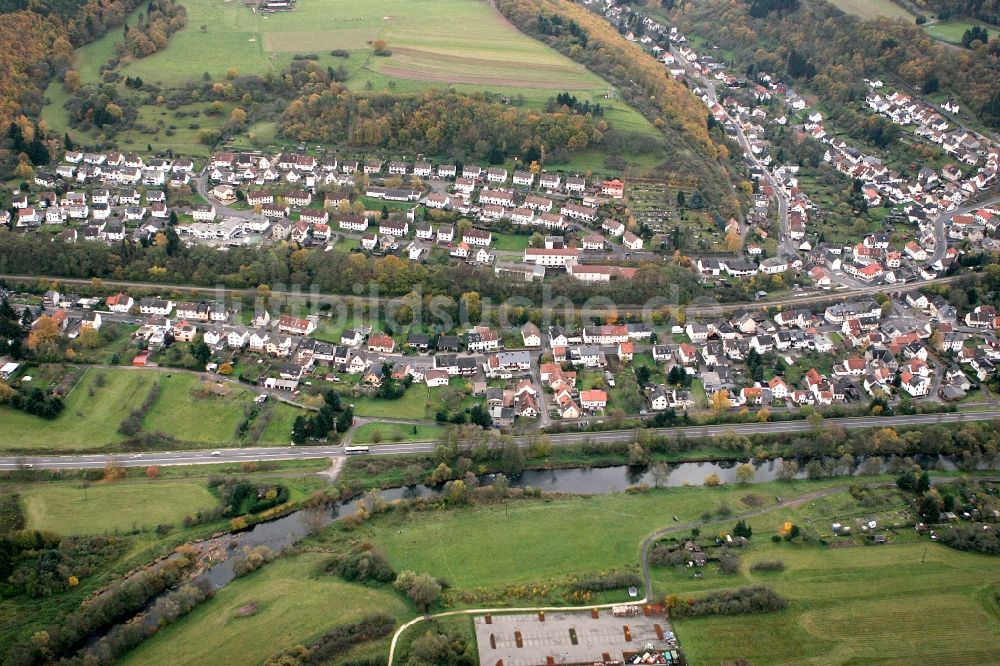 Idar-Oberstein von oben - Stadtteilansicht von Nahbollenbach in Idar-Oberstein im Bundesland Rheinland-Pfalz