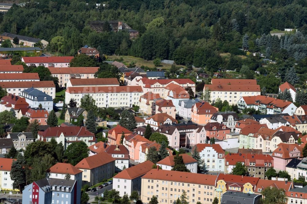 Luftaufnahme Kamenz - Stadtteilansicht des Nordens der Innenstadt von Kamenz im Bundesland Sachsen