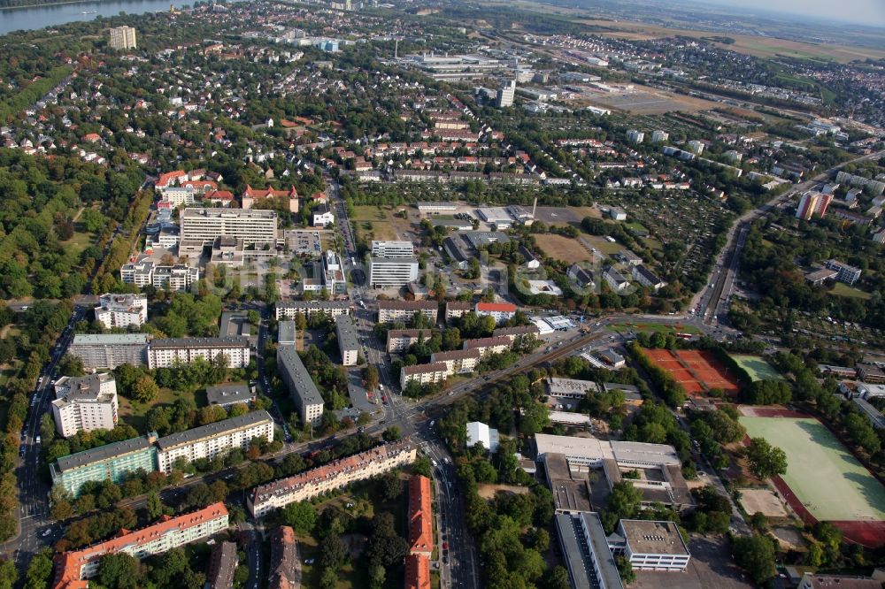 Luftbild Mainz - Stadtteilansicht von Oberstadt in Mainz im Bundesland Rheinland-Pfalz