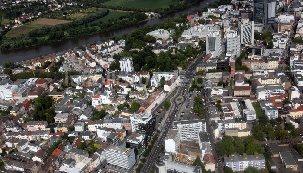 Luftaufnahme Offenbach - Stadtteilansicht von Offenbach am Main im Bundesland Hessen