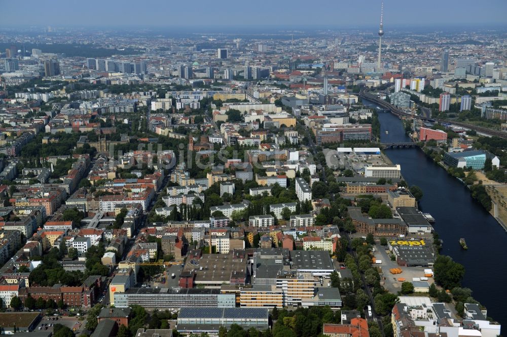 Luftaufnahme Berlin - Stadtteilansicht des Ortsteils Kreuzberg in Berlin