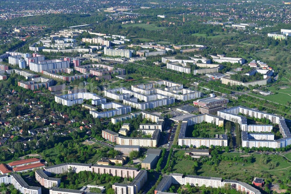 Luftbild Berlin - Stadtteilansicht des Ostens von Hellersdorf im Bezirk Marzahn-Hellersdorf in Berlin