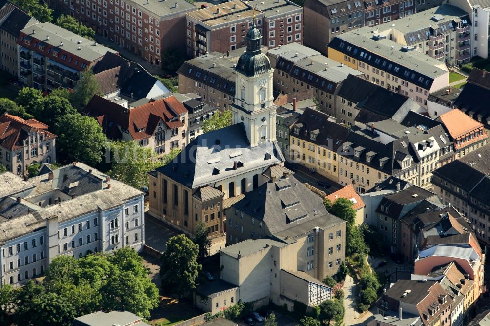 Gera aus der Vogelperspektive: Stadtteilansicht vom Ostviertel in Gera im Bundesland Thüringen