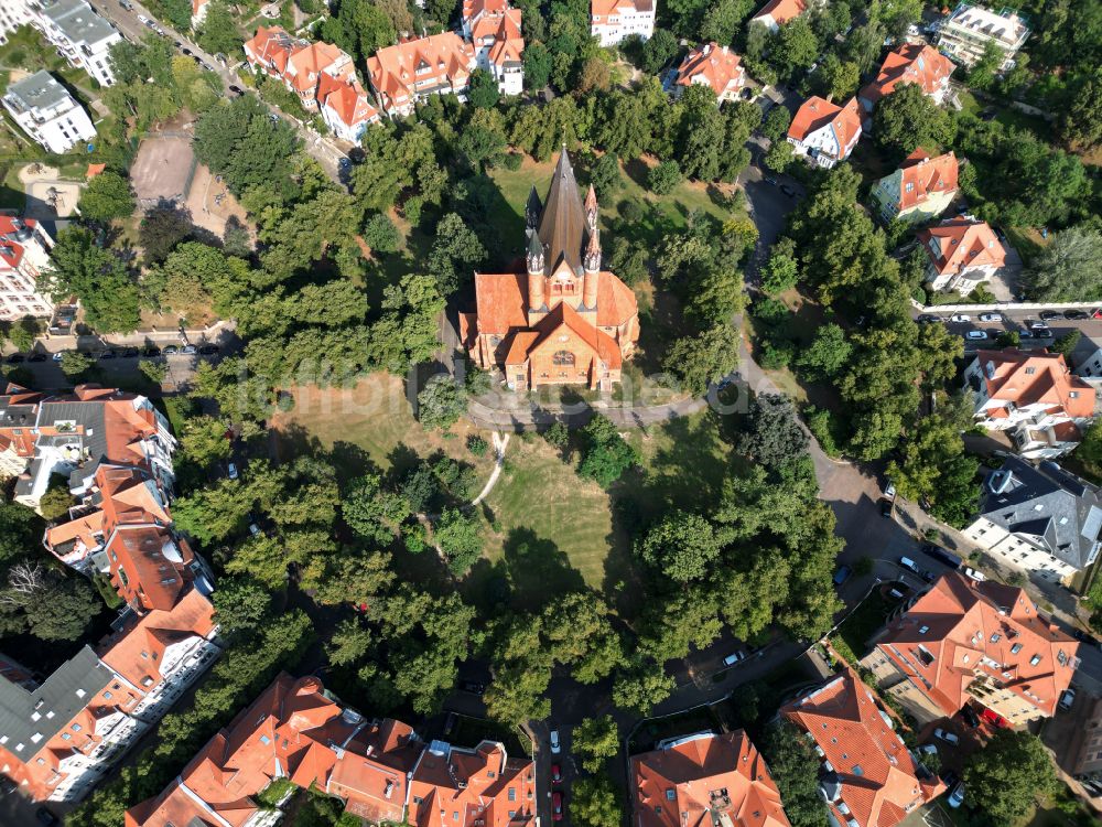 Luftbild Halle (Saale) - Stadtteilansicht vom Paulusviertel in Halle, Sachsen-Anhalt