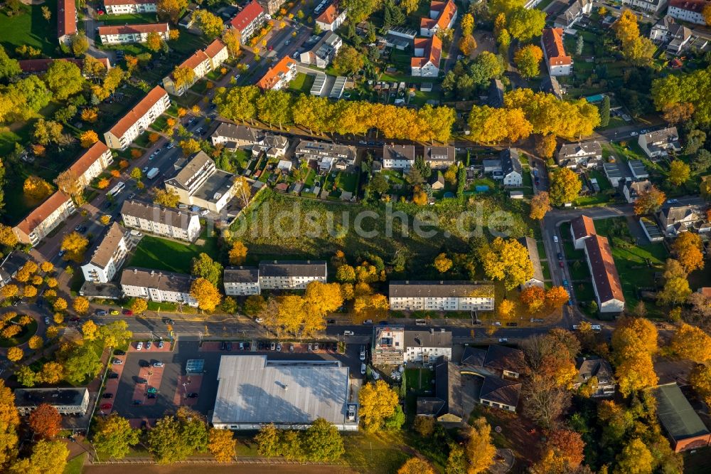 Luftbild Gladbeck - Stadtteilansicht der Roßheidestraße im Süden von Gladbeck im Bundesland Nordrhein-Westfalen