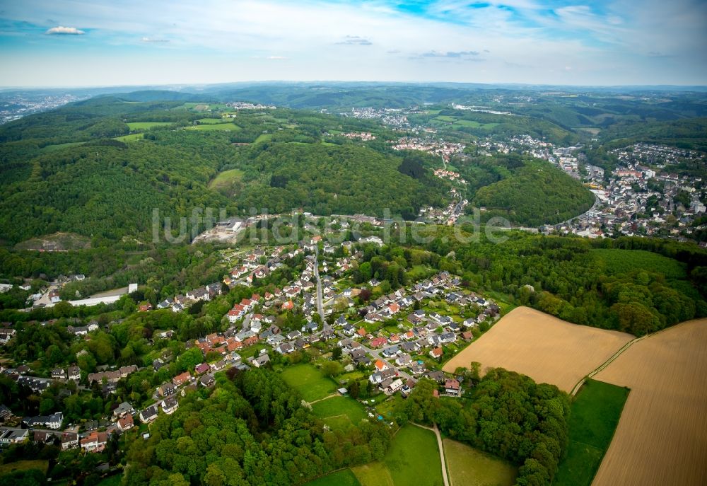 Gevelsberg von oben - Stadtteilansicht des Südens von Gevelsberg im Bundesland Nordrhein-Westfalen