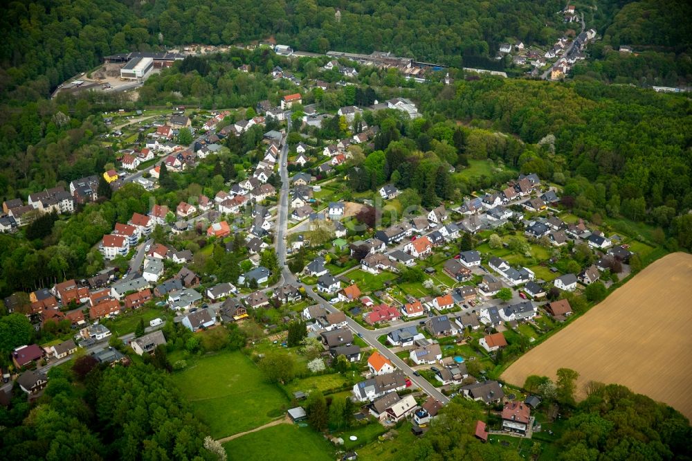 Gevelsberg aus der Vogelperspektive: Stadtteilansicht des Südens von Gevelsberg im Bundesland Nordrhein-Westfalen