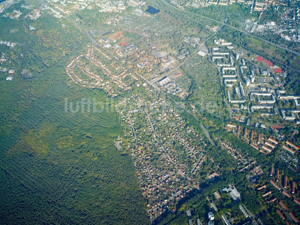 Luftbild Potsdam - Stadtteilansicht des Südostens von Potsdam im Bundesland Brandenburg