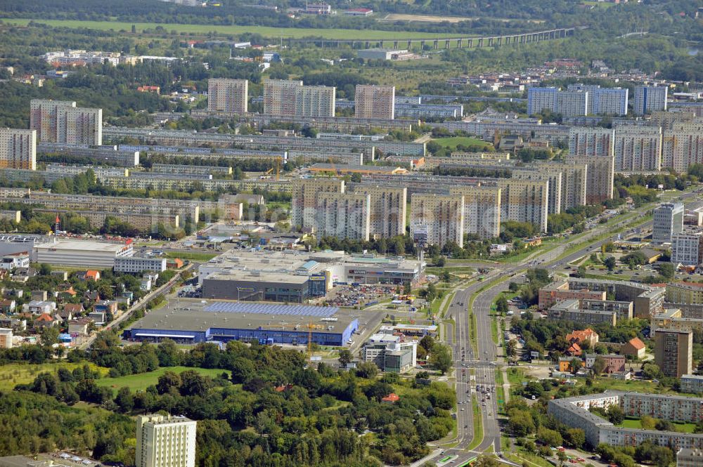 Luftaufnahme Posen / Poznan - Stadtteilansicht von Stare Miasto in Posen, Polen