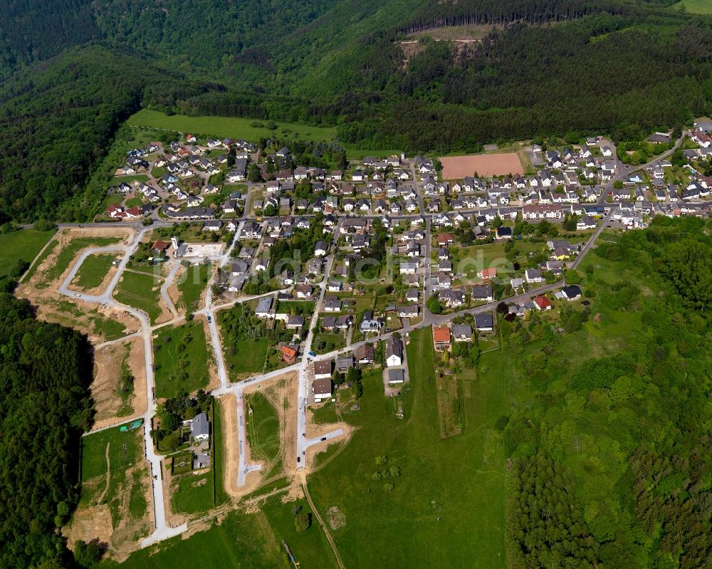 Bendorf aus der Vogelperspektive: Stadtteilansicht von Stromberg in Bendorf am Rhein im Bundesland Rheinland-Pfalz