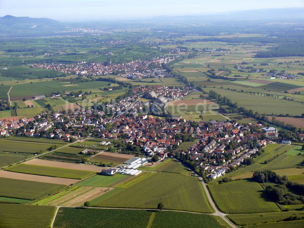 Freiburg im Breisgau von oben - Stadtteilansicht von Tiengen in Freiburg, Baden-Württemberg