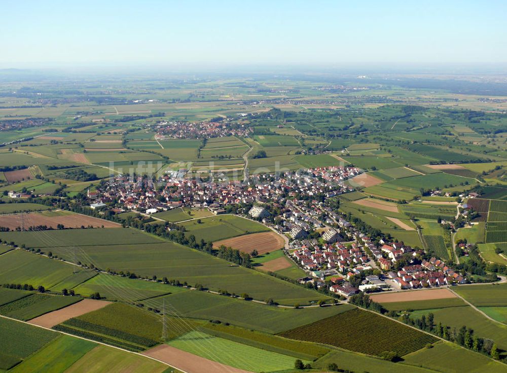 Luftaufnahme Freiburg im Breisgau - Stadtteilansicht von Tiengen in Freiburg, Baden-Württemberg