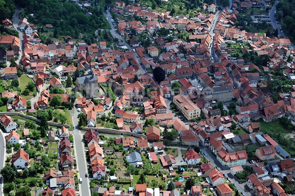 Luftbild Treffurt - Stadtteilansicht von Treffurt in Thüringen