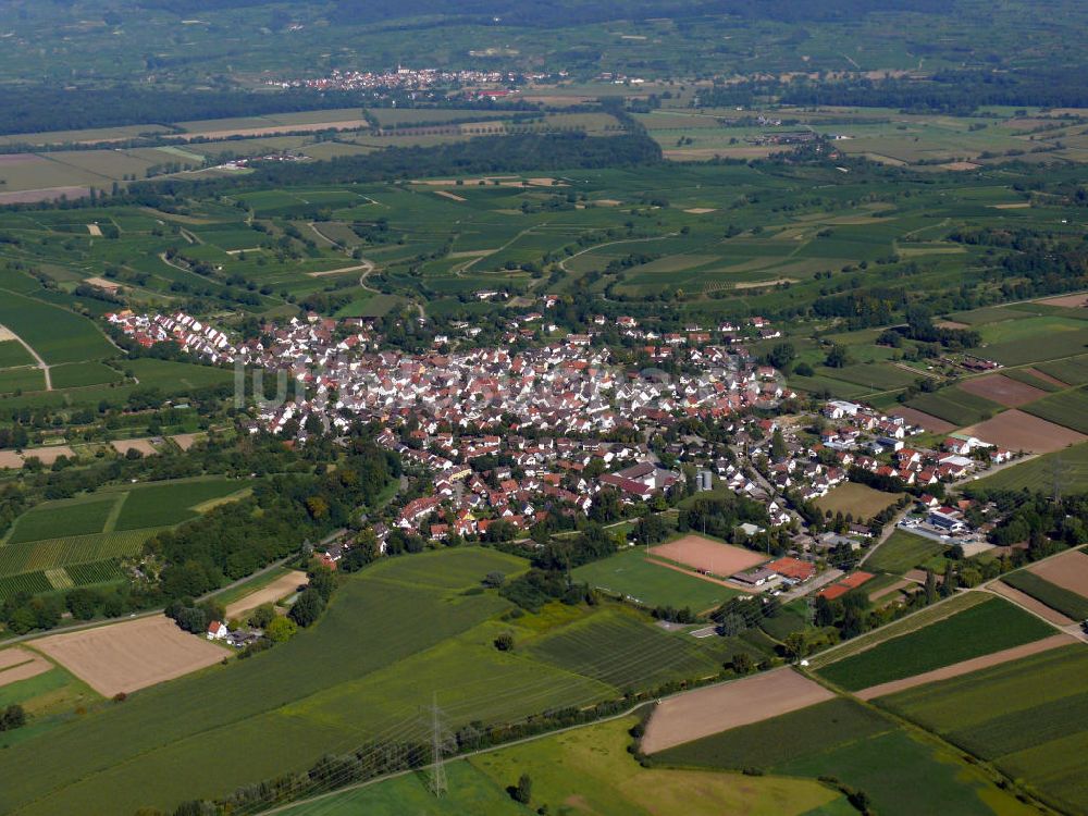 Luftbild Freiburg im Breisgau - Stadtteilansicht von Waltershofen, geprägt durch Mehrfamilienhäuser, in Freiburg, Baden-Württemberg