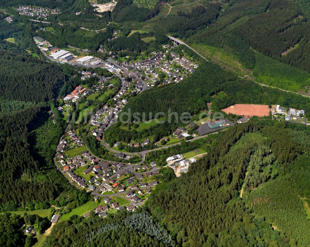 Kirchen (Sieg) aus der Vogelperspektive: Stadtteilansicht von Wehbach in Kirchen (Sieg) im Bundesland Rheinland-Pfalz