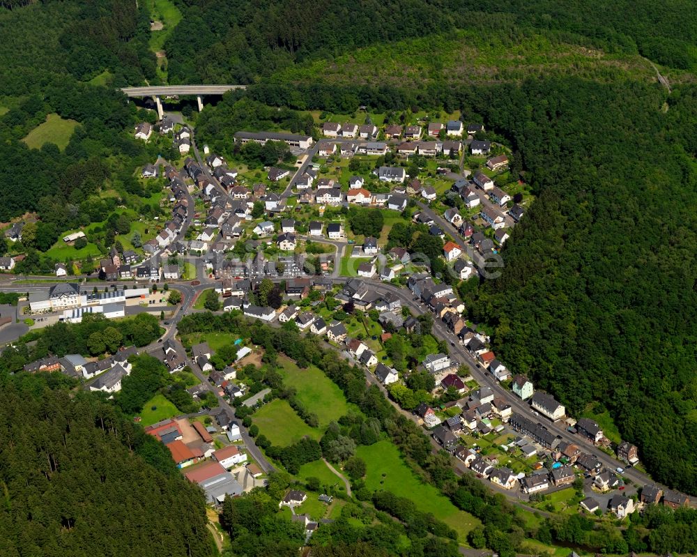 Luftaufnahme Kirchen (Sieg) - Stadtteilansicht von Wehbach in Kirchen (Sieg) im Bundesland Rheinland-Pfalz