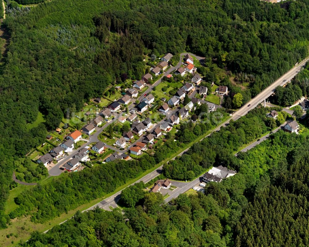 Kirchen (Sieg) von oben - Stadtteilansicht von Wehbach in Kirchen (Sieg) im Bundesland Rheinland-Pfalz