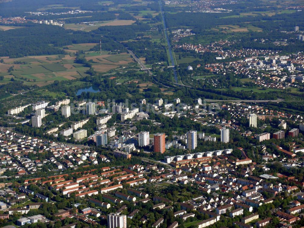 Luftaufnahme Freiburg im Breisgau OT Weingarten - Stadtteilansicht von Weingarten in Freiburg, Baden-Württemberg