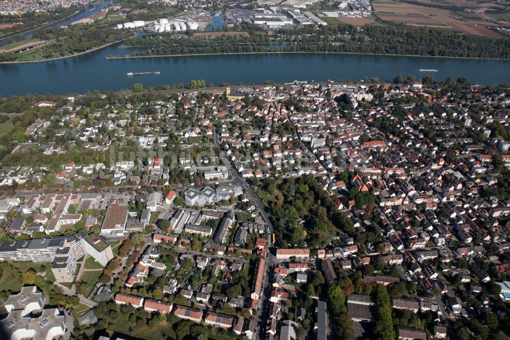 Luftaufnahme Mainz - Stadtteilansicht von Weisenau in Mainz im Bundesland Rheinland-Pfalz