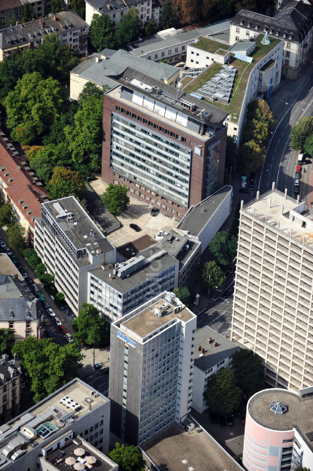 Frankfurt am Main aus der Vogelperspektive: Stadtteilansicht Westend-Süd in Frankfurt am Main in Hessen