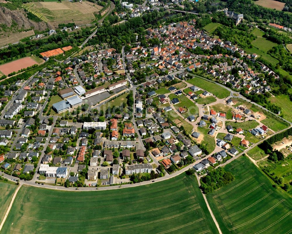 Bad Münster am Stein-Ebernburg aus der Vogelperspektive: Stadtteilansicht des Westens von Bad Münster am Stein-Ebernburg im Bundesland Rheinland-Pfalz