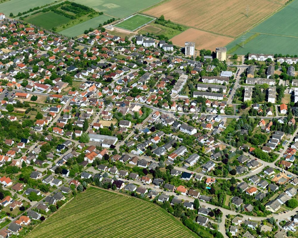 Bad Kreuznach Winzenheim aus der Vogelperspektive: Stadtteilansicht von Winzenheim in Bad Kreuznach im Bundesland Rheinland-Pfalz