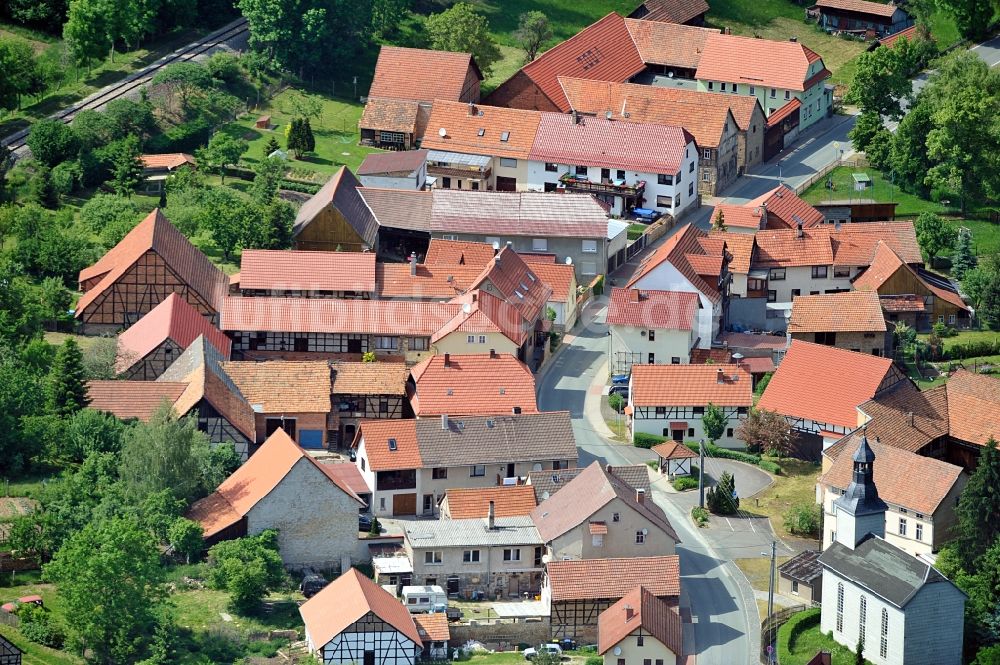 Wipfratal aus der Vogelperspektive: Stadtteilansicht von Wipfratal OT Roda in Thüringen