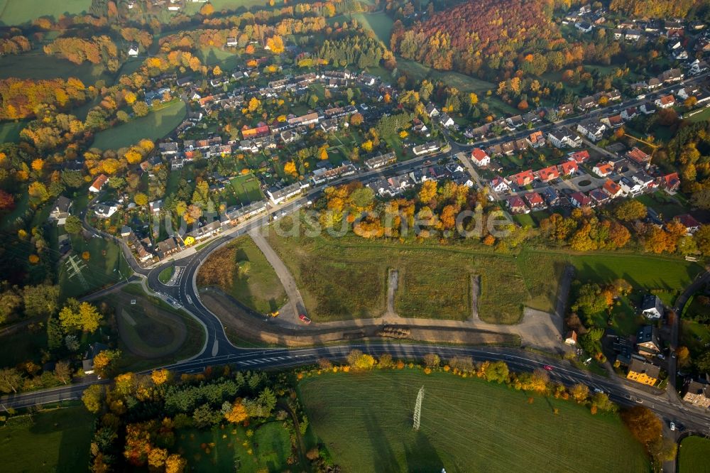 Luftbild Witten - Stadtteilansicht von Witten-Bommern in Witten im Bundesland Nordrhein-Westfalen