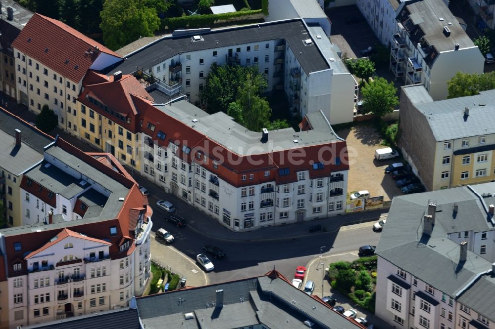 Luftaufnahme Magdeburg - Stadtteilansicht eines Wohngebietes im Westen der Altstadt von Magdeburg im Bundesland Sachsen-Anhalt